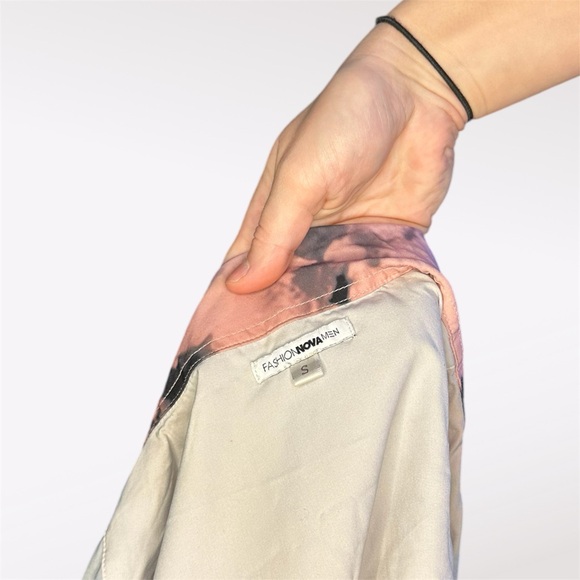 Multi-color/rainbow Fashion Nova Men Button Down - Picture 4 of 4